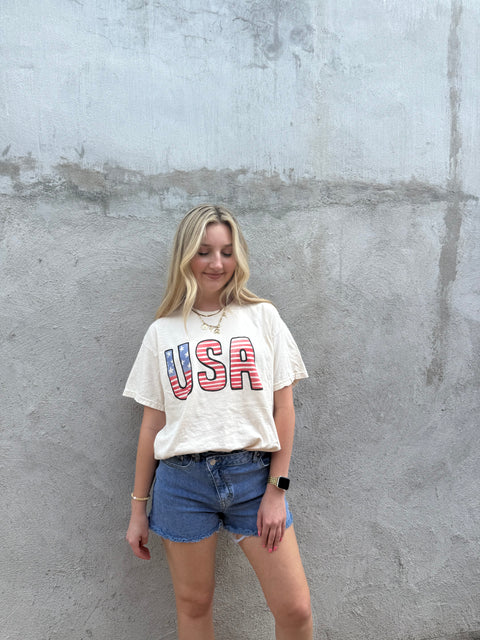 The USA Thrifted Style Tee