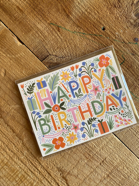 Rifle Paper Co. // Happy Birthday Presents Card