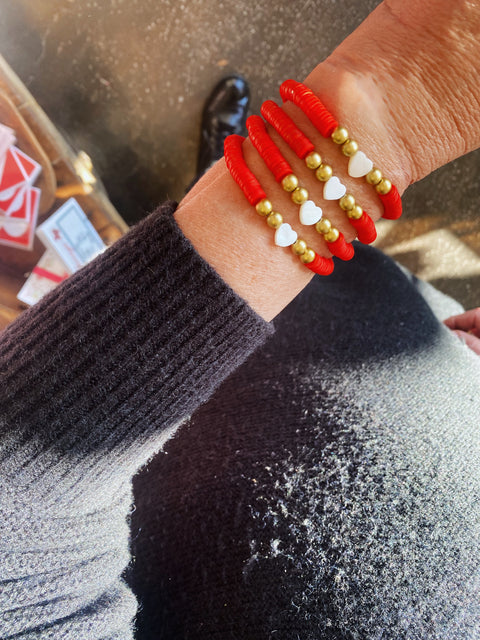 The Heart Beaded Bracelet