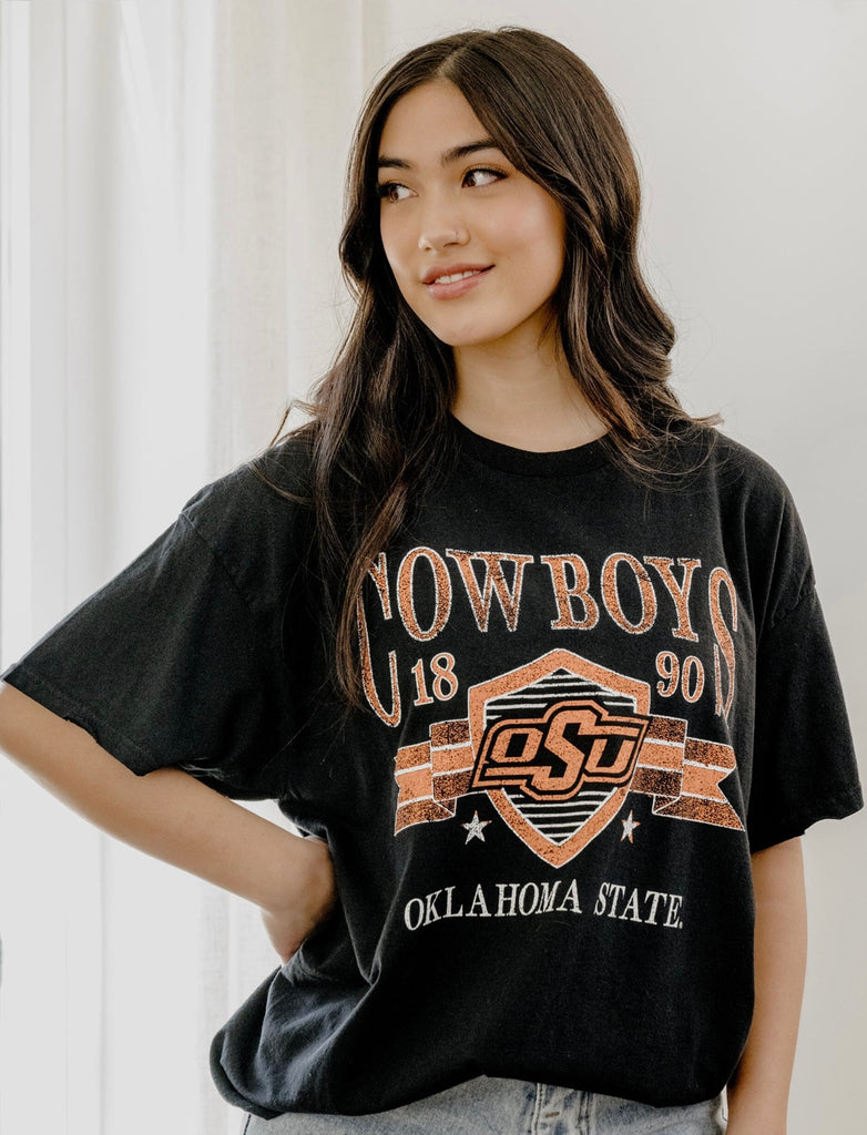 The OSU Pep Rally Thrifted Tee