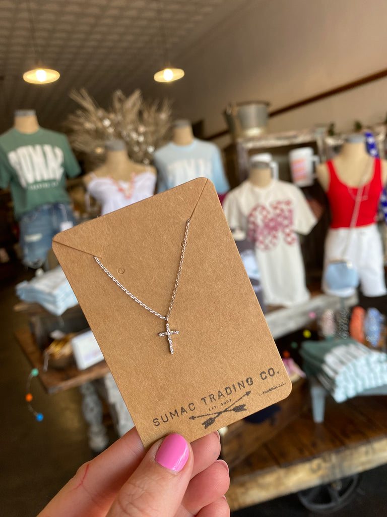 The Crystal Cross Necklace