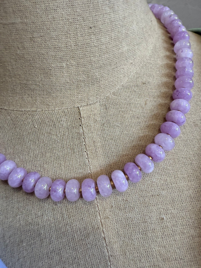 Lavender Beaded Necklace