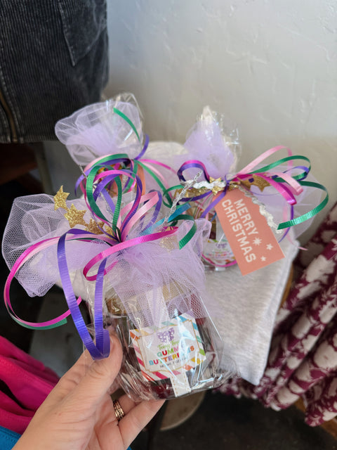 Wrapped and Ready Candy Jar