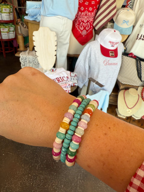 The Summer Beaded Bracelet Stack