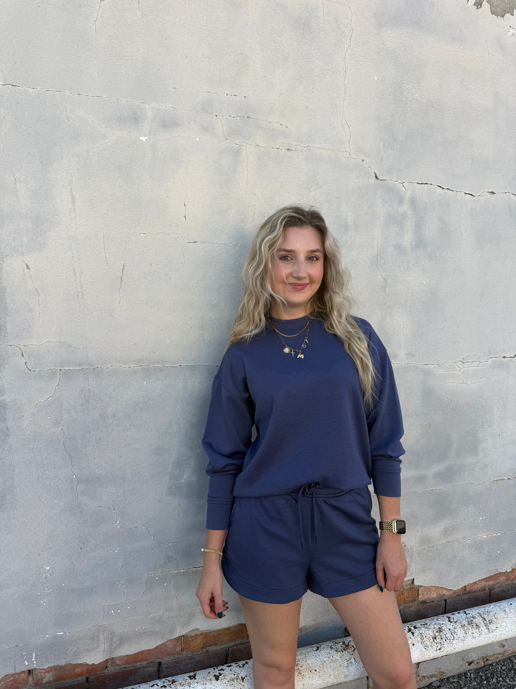 The Callie Short Set // Blue