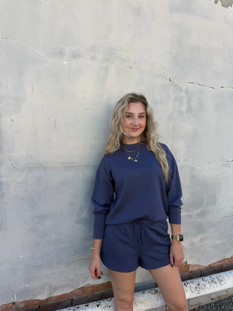 The Callie Short Set // Blue