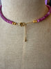 Dark Raspberry Beaded Necklace