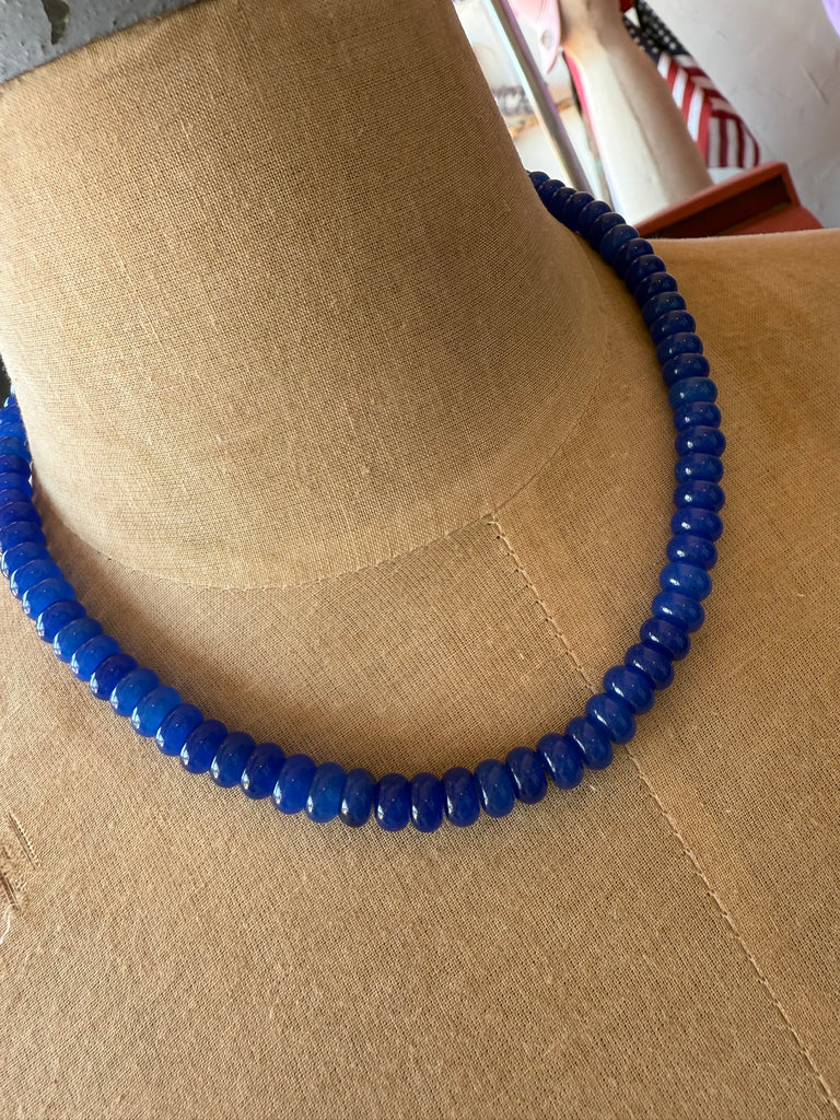 Blue Beaded Necklace