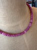 Dark Raspberry Beaded Necklace