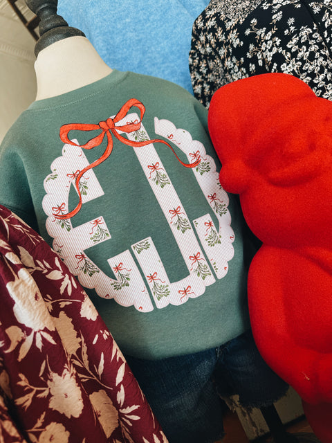 Christmas Monogram Sweatshirt