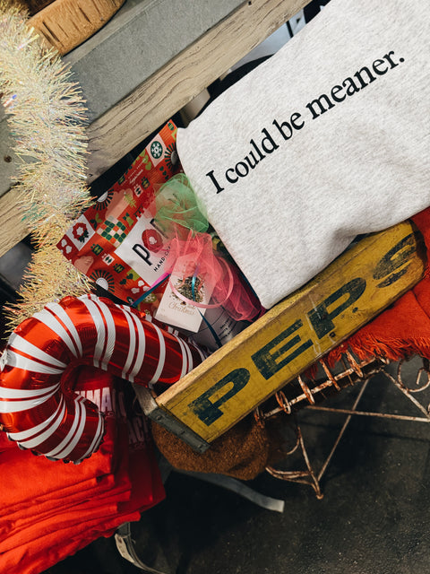 I could be meaner. // Sweatshirt