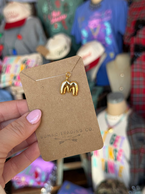 Bubble Letter Charm