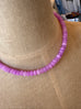 Neon Violet Beaded Necklace