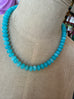 Teal Beaded Necklace