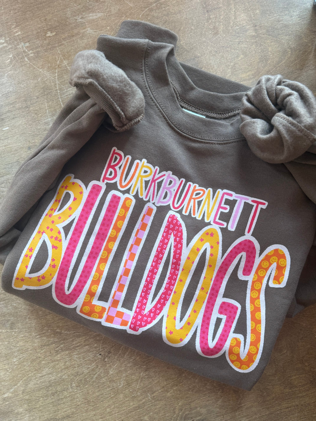 Burkburnett Doodle // Brown Sweatshirt