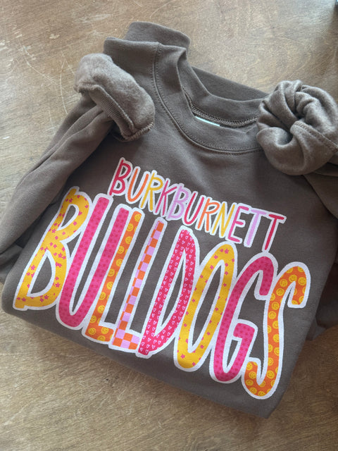Burkburnett Doodle // Brown Sweatshirt