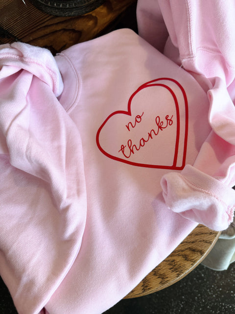 Script Font CUSTOM Word Candy Heart Sweatshirt // Adult Sizing
