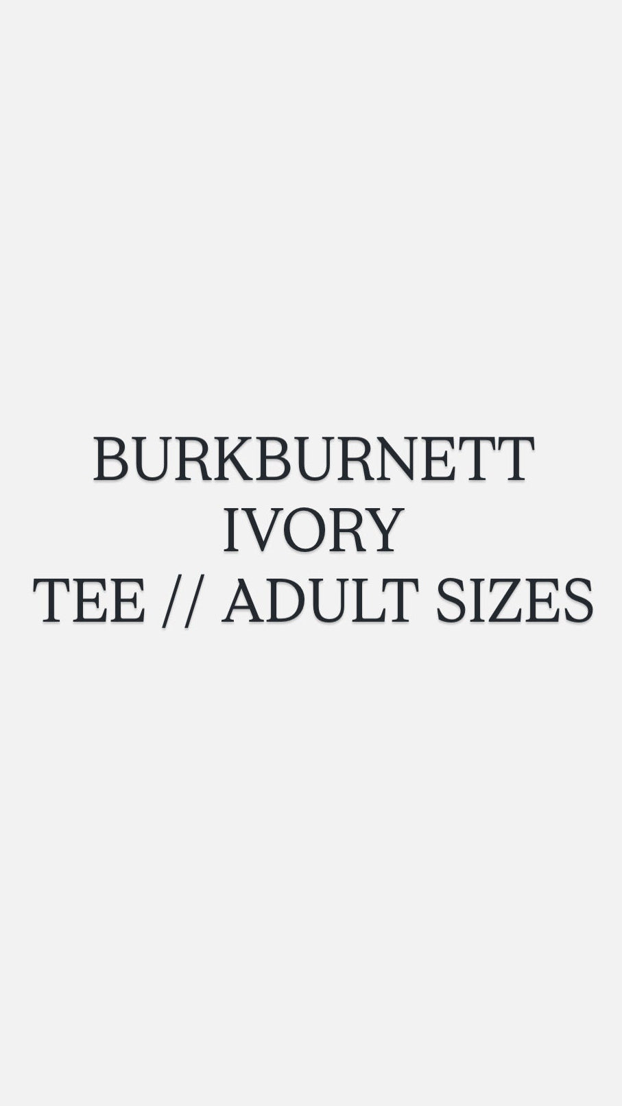 Burkburnett Doodle Tee // Ivory Adult Sizes