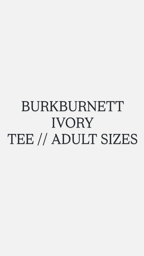Burkburnett Doodle Tee // Ivory Adult Sizes