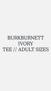Burkburnett Doodle Tee // Ivory Adult Sizes