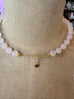 Pale Pink Round Beaded Necklace