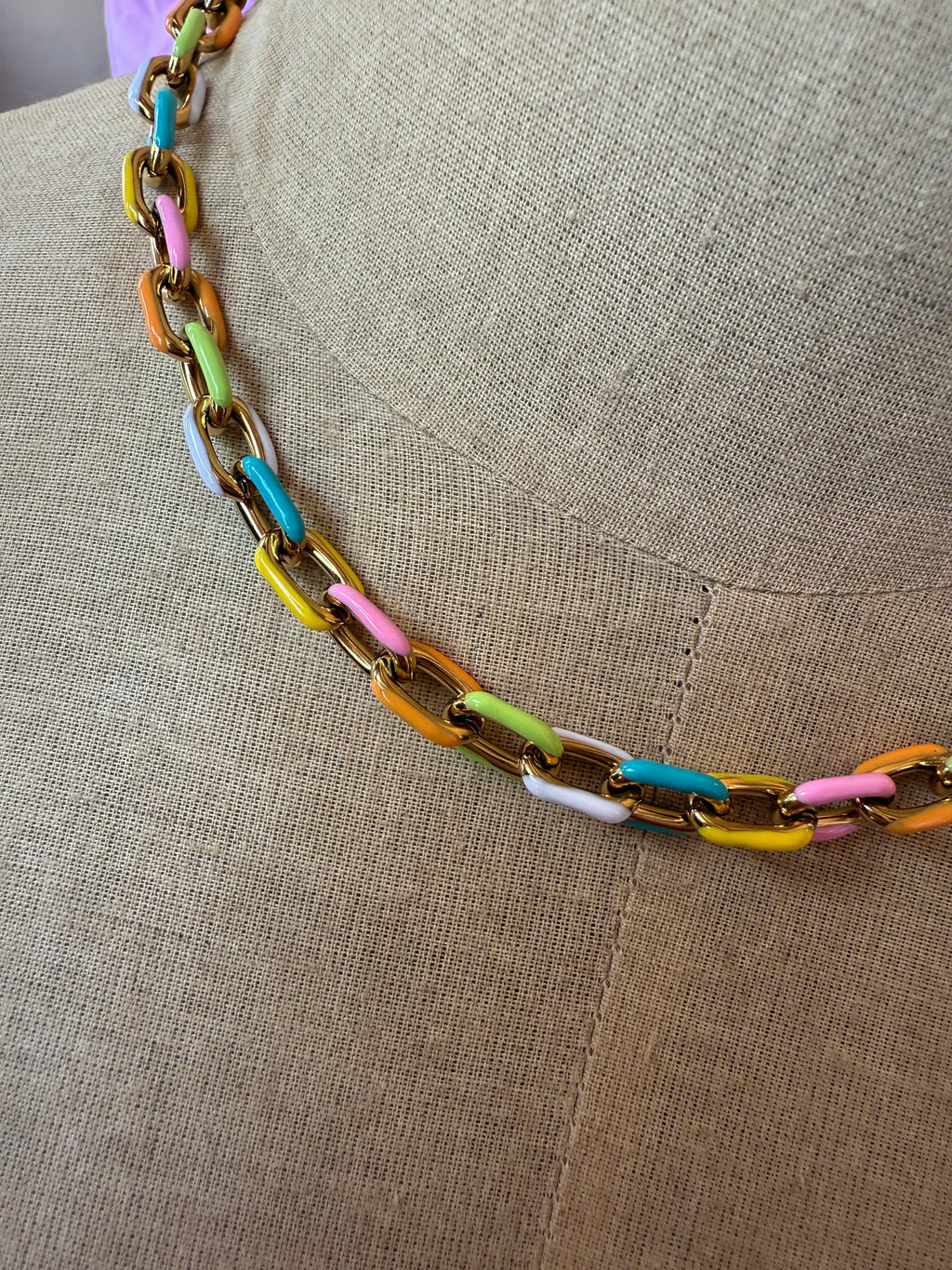 Colorful Chain Necklace