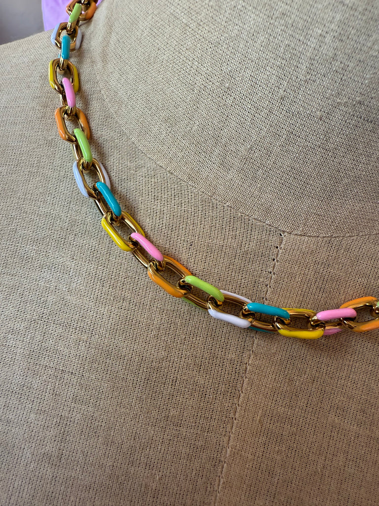 Colorful Chain Necklace