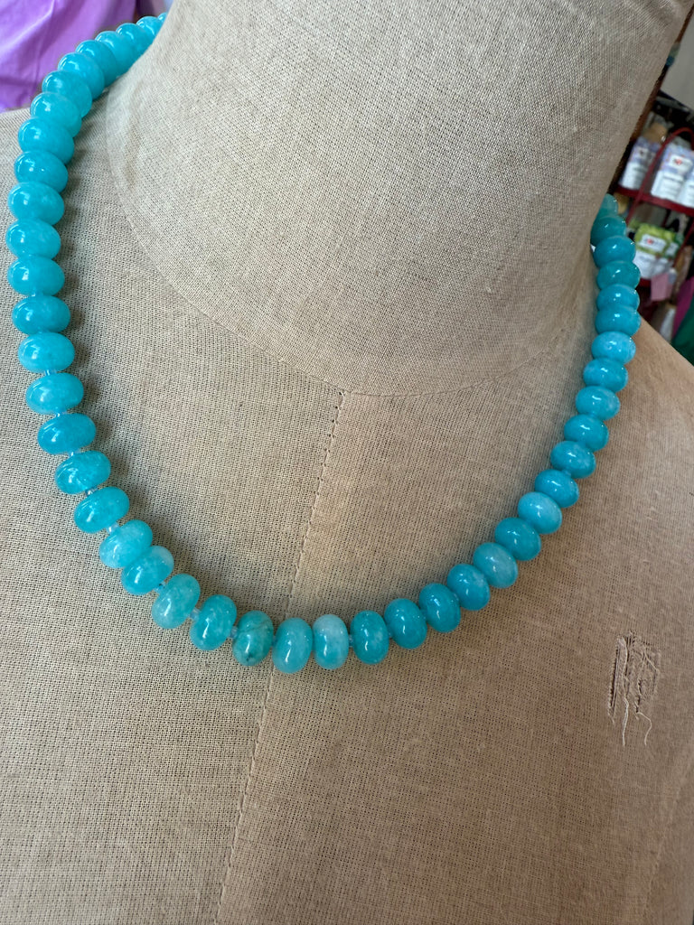 Teal Beaded Necklace
