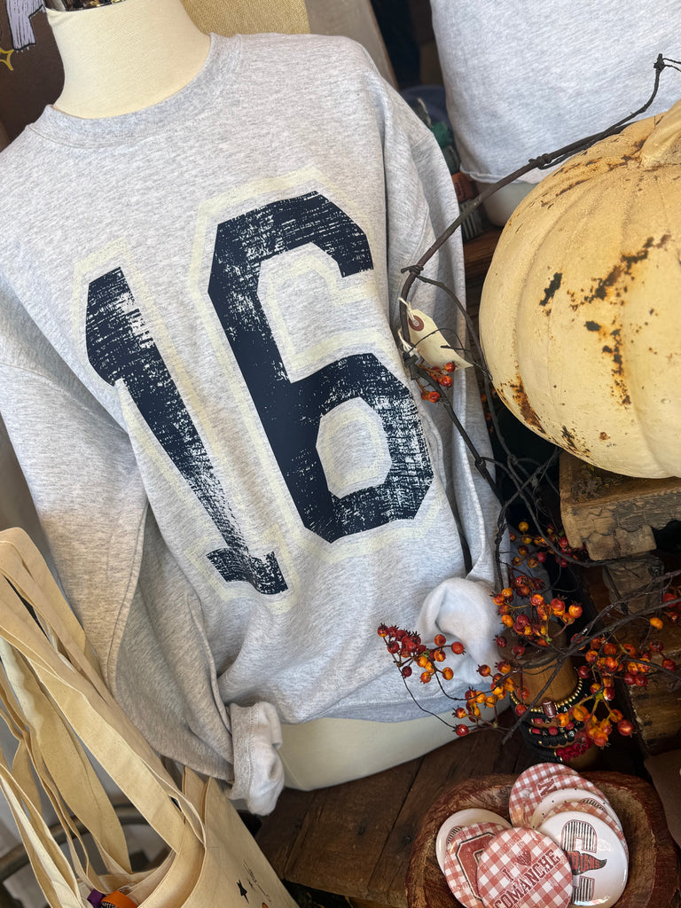 Custom Number Sweatshirt
