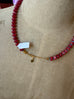 Beaded Necklace with Open Star Charm
