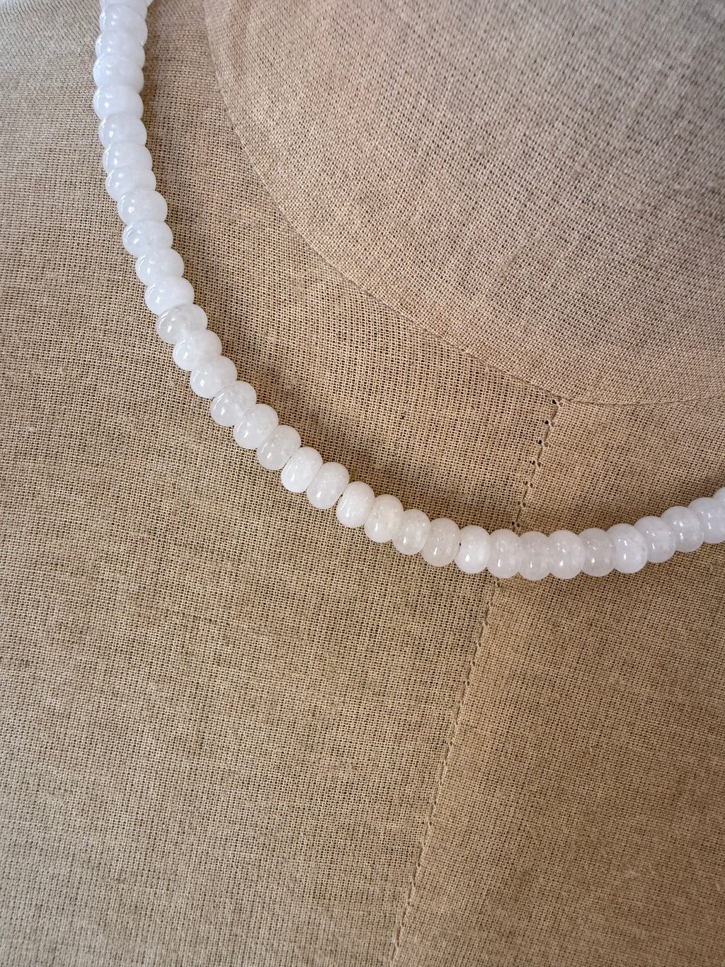 White Beaded Necklace