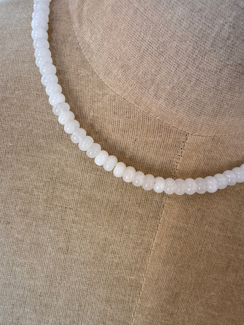 White Beaded Necklace
