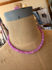 Neon Violet Beaded Necklace