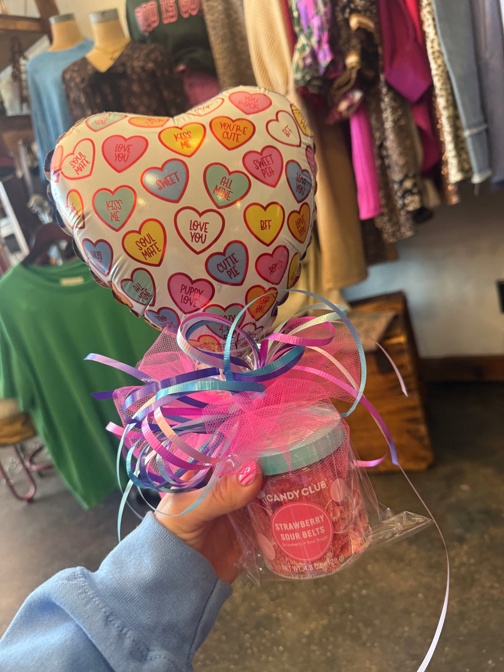 Jar Candy with Balloon / VALENTINES