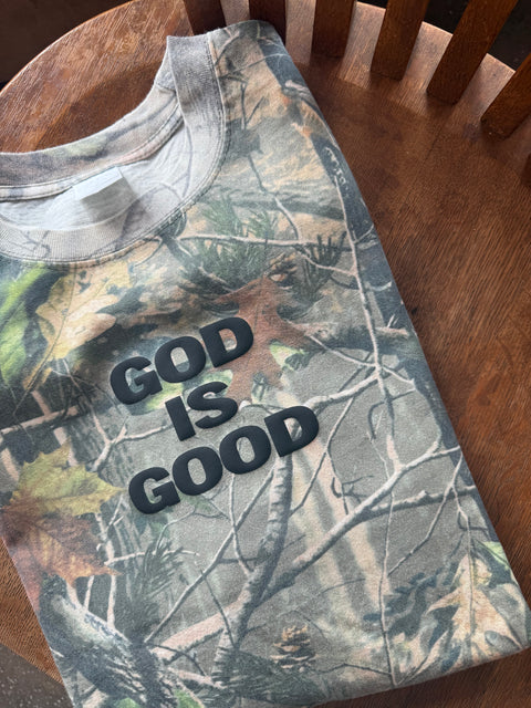 The God is Good Tee / Vintage Camo