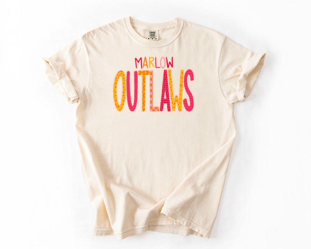 Marlow Doodle Tee // Ivory Adult Sizes