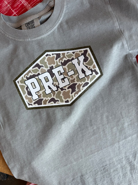 Camo Grade Tee // Comfort Colors Grey Tee