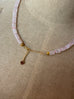 Light Pink Tube Bead Necklace