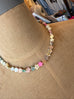 Multi Color Mother of Pearl Flower Necklace