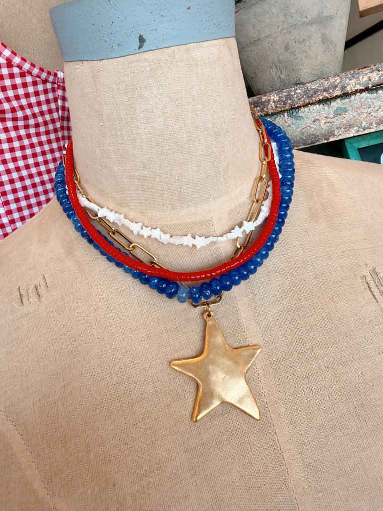 Star Spangled Necklace Stack