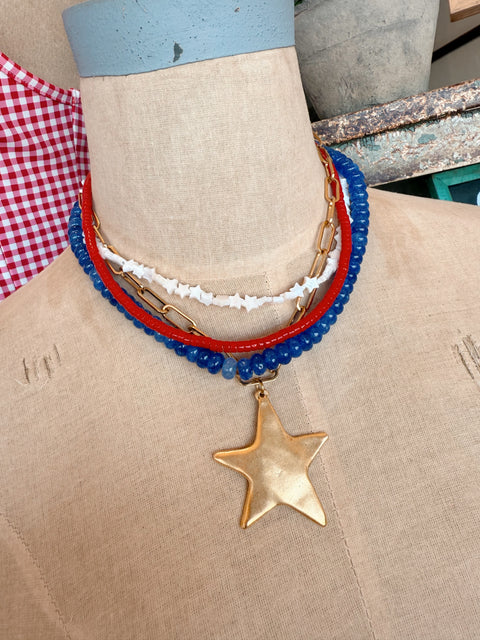 Star Spangled Necklace Stack
