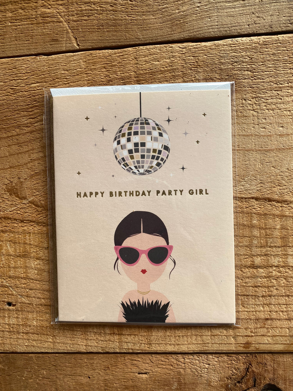 Happy Birthday Party Girl Card