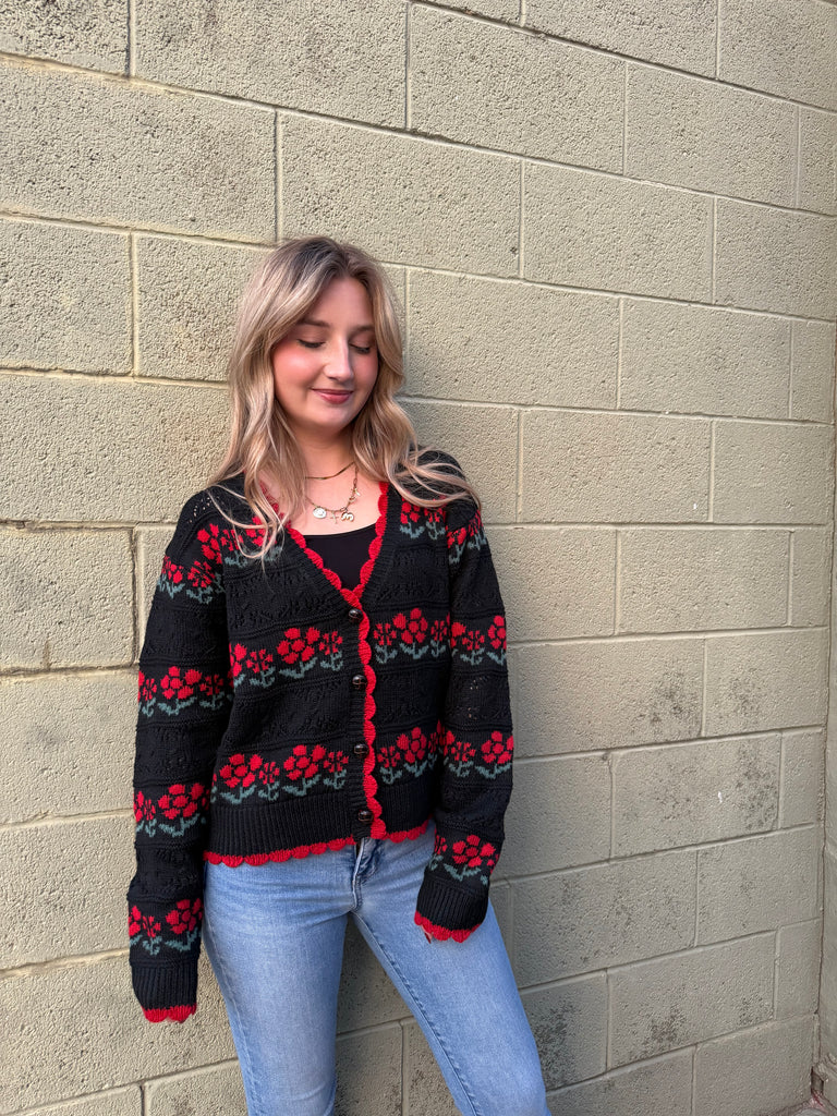 The Ella Cardigan / Black