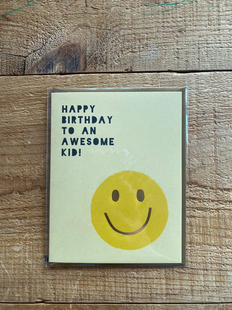Happy Birthday to An Awesome Kid Card