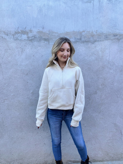 The Logan Pullover / Cream