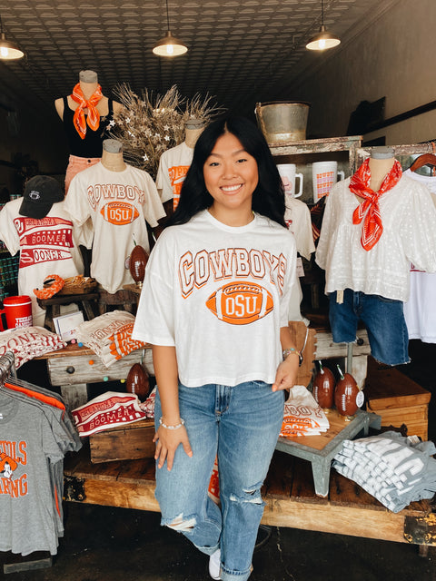 OSU Cowboys Crop Tee