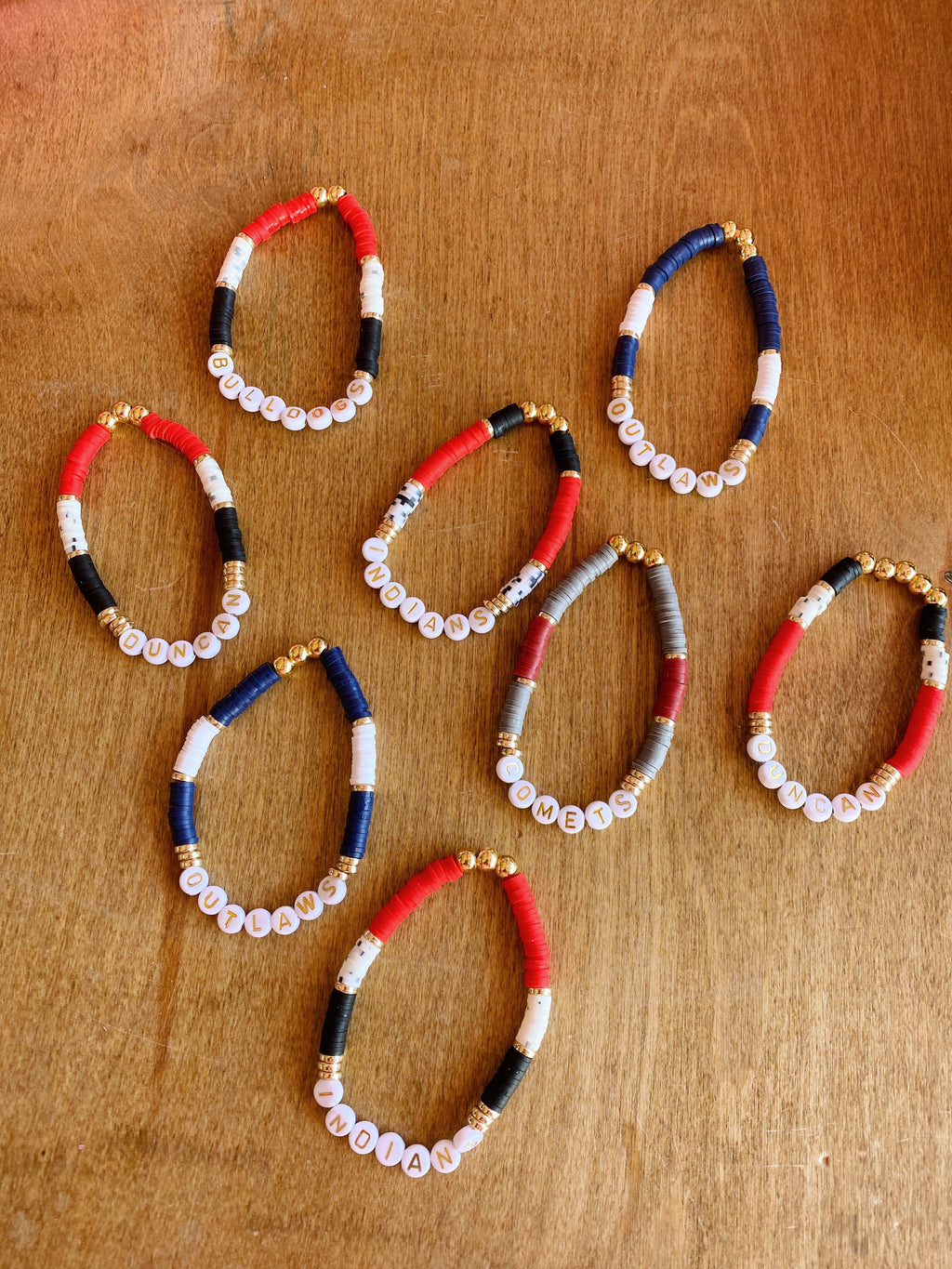 Custom beaded bracelets clearance