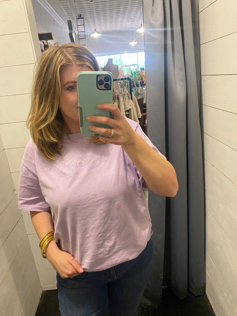 Mama Hand Embroidered Tee