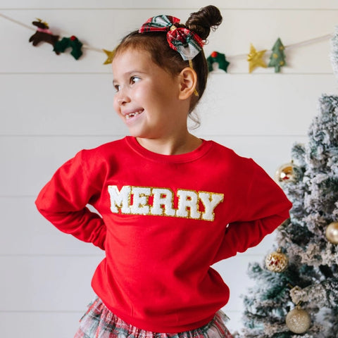 The Merry Patch Christmas Sweatshirt / Kids