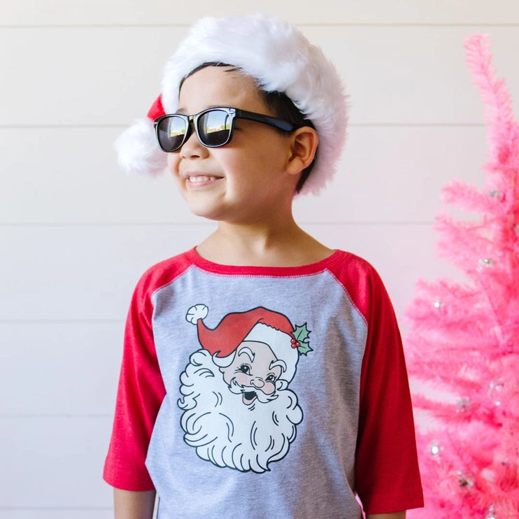 Retro Santa Raglan Tee